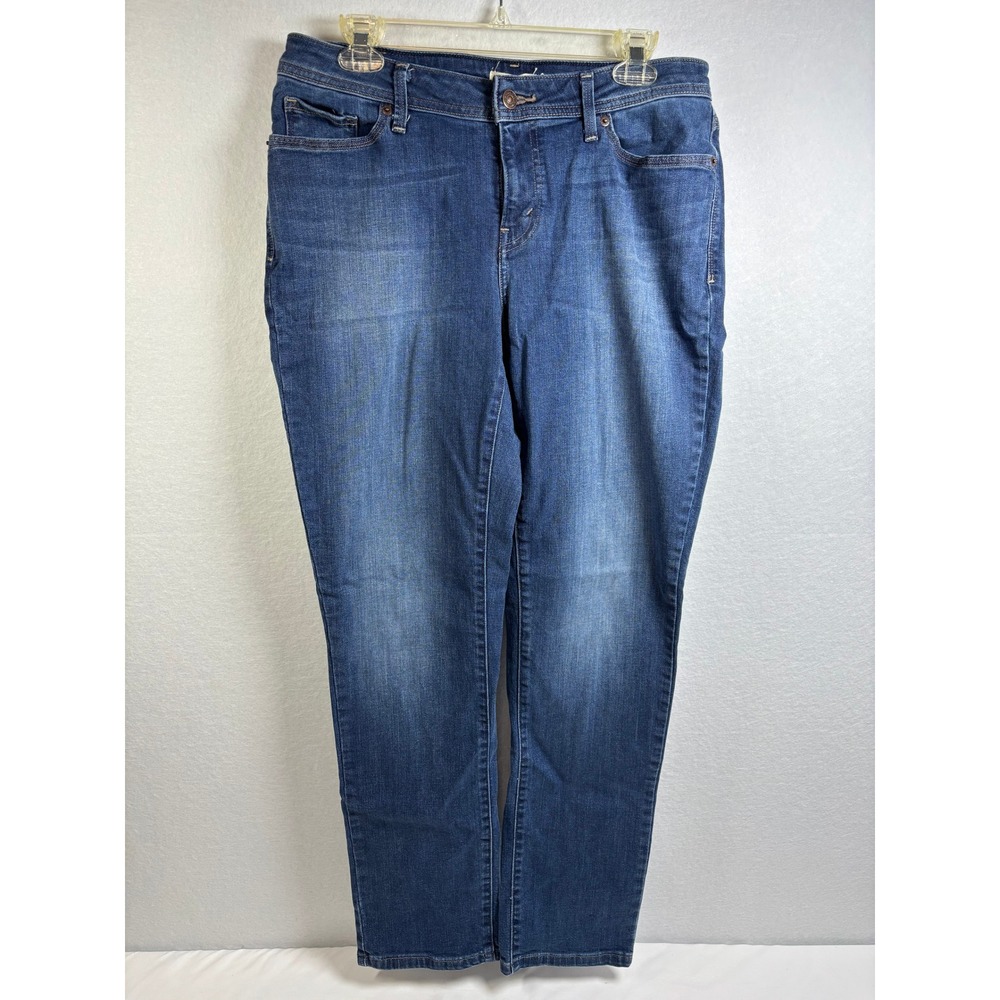 Levi's 529 Curvy Skinny Jeans Women 12 Medium Blue Denim Stretch Classic Trendy